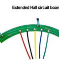 Heavy Duty Hall Sensor Circuit Board For Electric Vehicle Motor Pcb with colored wires, 110mm size for easy scooter installation.