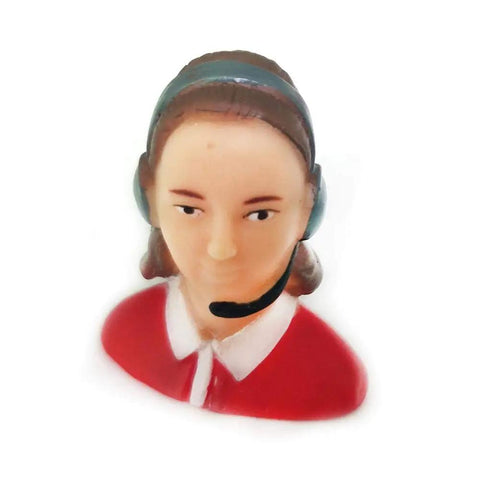 1 To 9 Scale Female RC Pilot Figure Kit Vinyl Miniature For Airplane Models Realistic Painted Detail Red L35mm W25mm H39mm