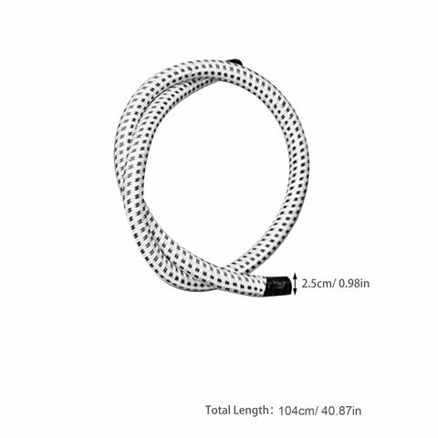 Universal Garment Steamer Hose Replacement Tube, 1 Meter, Black And White, High Temperature Resistant PVC Reinforced Steam Iron Supply Hose