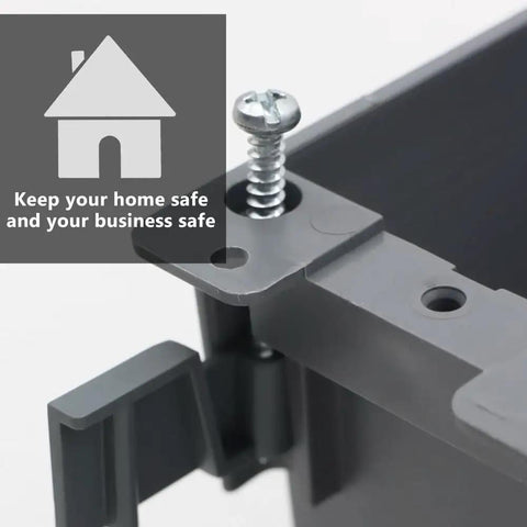 Remodel Box 1 Gang Old Work Electrical Box 14 Cu In Cut In Grey Plastic Junction Box For Switches ETL Listed Fire Rated 2 Hours Protection Packs Of 3, grey box screw detail
