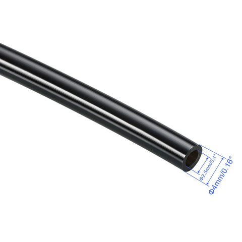Pro Grade Pneumatic Tubing Polyurethane Air Hose For Air Lines 4mm OD 2.5mm ID 16ft Black Built To Last Flexible Durable