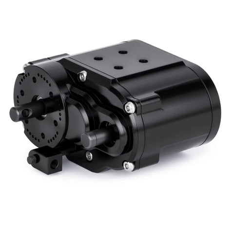 Kick Up Some Dust With This Badass Dual Speed Transfer Case Gearbox Featuring A Rock Solid Aluminum Build And Selectable Torque Ratios For Nasty Terrain Rc Crawling Rides - CNC machined aluminum gearbox with dual speed options.
