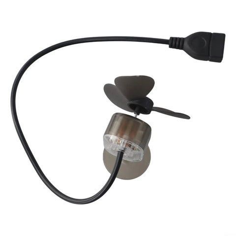 Wind Power Mini Turbine USB Charger for Outdoor Adventures 5W Portable Wind Generator with USB cable shown in detail