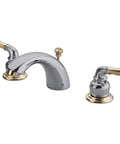 Magellan Mini Widespread Bathroom Faucet With Pop Up Drain Solid Brass Construction Deck Mount 4 To 8 Inch Centers