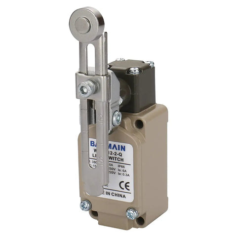 Adjustable Roller Lever Limit Switch SPDT 1NO 1NC Momentary Action Waterproof IP66 10A 380V AC