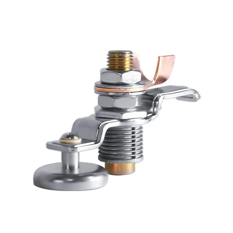Heavy Duty Magnetic Welding Ground Clamp With Super Strong Neodymium Magnet Earth Holder For 200 Amp 300 Amp And 600 Amp Jobs, close-up view.