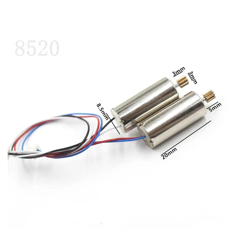 DC Coreless Micro Motor 8520 For Drones And Model Aircraft Three Point Seven Volt 50000RPM Toy Hobby Motor 1mm Shaft