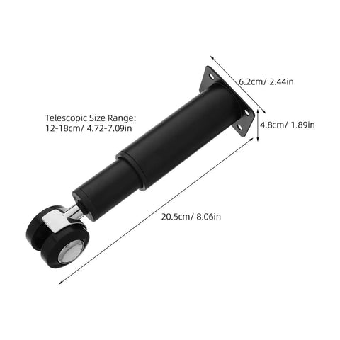 Beefy Adjustable Furniture Legs With Caster 2 Pack For Desk And Office Tables Replacement Feet Leveling Support, telescopic size range.