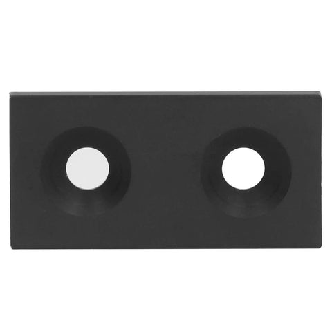 Anodized Aluminum Profile End Cap Kit, 10 Pcs For 3060 Frames With Double Holes, black aluminum end cap with two holes