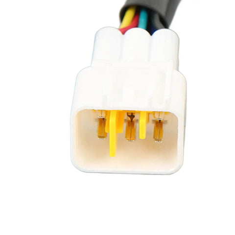Close-up of male head on Two Pack Dope Electric Motorcycle Controller Connector Set Waterproof IP67 Hall Sensor Adapter