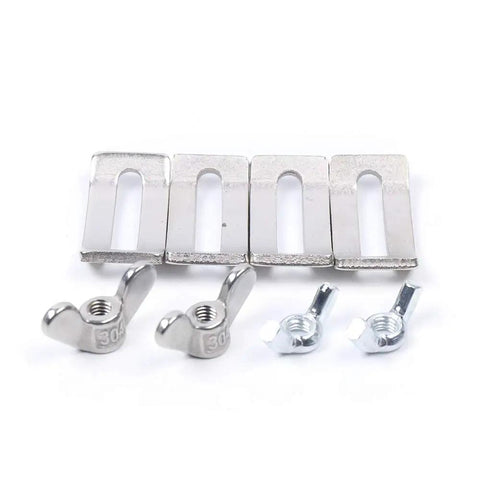 Stainless Steel Circular Saw Edge Guide And Woodworking Positioning Trough Jig Portable Saw Base With Bilateral Precision Scale For Rock Solid Cuts Zero Effort Alignment hardware components including washers and wing nuts