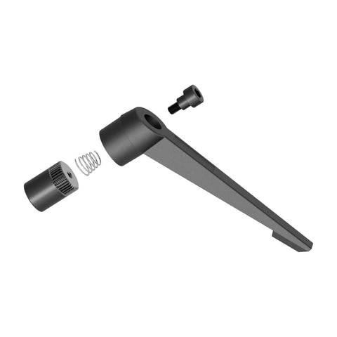 Top Shelf Adjustable Clamping Lever Handles Delivering Quick Release Ratcheting Lock Systems And Comfort Grip Knobs With M8 Threads, detailed view of components.