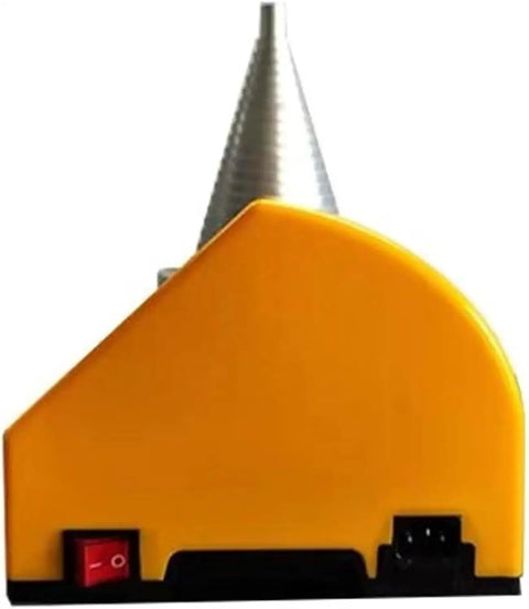 No Sweat 2KW Induction Bearing Heater With Cone Style Design rear view showcasing power switch and electrical connections.