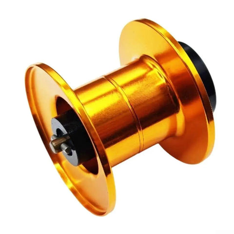 Straight Up Heavy Hitter Aluminum Baitcasting Reel Spool Replacement Featuring An Ultra Light 8 Gram Design with sleek orange aluminum body.