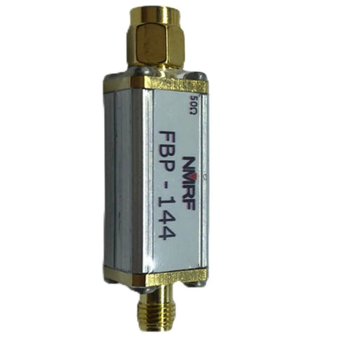144MHz 2M Band Pass Filter For Radio Communication With SMA Adapter, 50 Ohm Impedance, Compact Metal Casing
