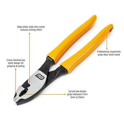 4 Piece Mixed Dipped Material Pliers Set With K9 Jaw Design High Leverage Joint 35 Percent More Cutting Power Aggressive Angled Teeth