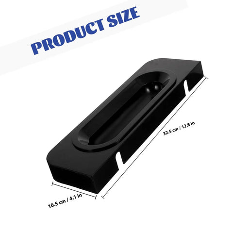 Pro Grade Large Capacity Ice Cream Machine Holder And Leak Tray For Shop Use shown with dimensions 32.5 cm x 10.5 cm