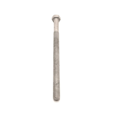 3/8-16 X 11 In hot-dipped galvanized hex bolt, showing thread, part of bolt kit with washers and nuts, corrosion resistant, Grade A307