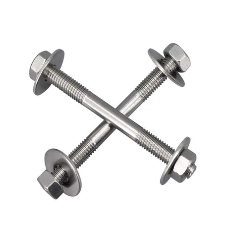 Two Pack 304 Stainless Steel Double End Threaded Post Kit For RC Planes And Heavyweight Model Aircraft Control Rods M8x130mm