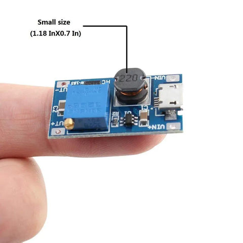 Dope Boost Converter DC DC Step Up Module With Micro USB Input 2V To 24V In 5V To 28V Adjustable Output 2A Max Current High Efficiency
