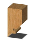 Wood joint made using Carbide Tipped 45 Degree Lock Miter Router Bit With 3-1/8 Inch Large Diameter And 1/2 Inch Shank For 1/2 To 1-1/4 Inch