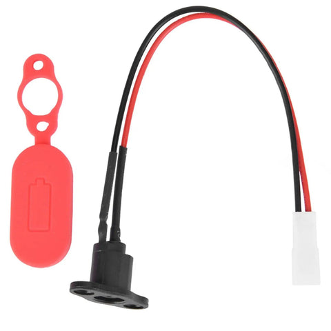 Durable Scooter Charging Port With Silicone Waterproof Cover For M365 Electric Scooter Replacement Part Pro Grade Easy Install