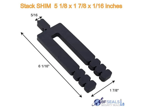Heavy Duty Black Plastic Stack Shims Pack Of 128 For Precise Leveling In Home And Commercial Projects Including Windows Doors And Architectural Installations Made In USA Free Fast Shipping