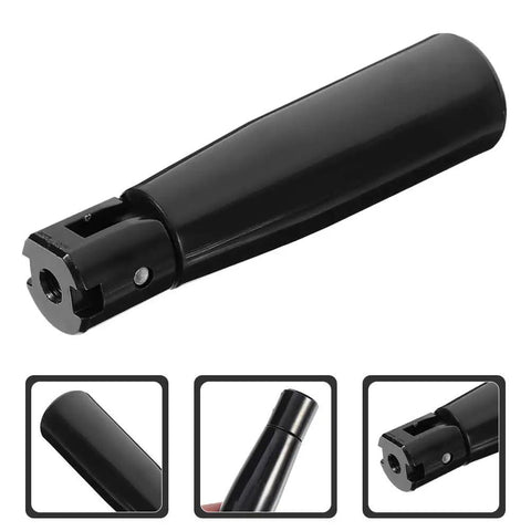 Foldable 2.55 Inch Crank Handle With Revolving Grip, compact handwheel for tool and machine operations, close-up view