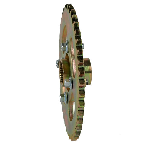 Badass 32 Inch Live Rear Axle Assembly For Go Kart Atv And Drift Trike With 41T Sprocket Hub and 190mm Brake Disc Side View