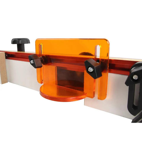 24 Inch Router Table Fence System With Feather Board Bit Guard Adjustable Stop Dust Port And Measuring Tape For Most Router Tables Aluminum Construction