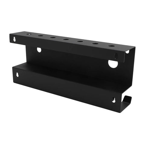 Wall Mount Pressure Washer Rack With One Quarter Inch Quick Connect, Carbon Steel Space Saving Organizer in black finish