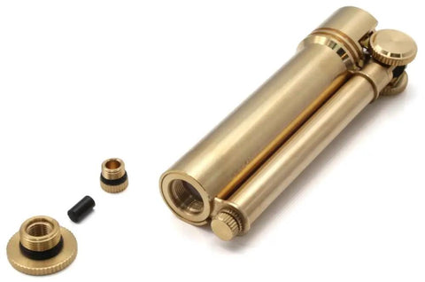 Brass Oil Lighter Field L Cylinder Style Cigarette Lighter Made In Japan 72mm Long 54g Handy Portable Tube Torch components
