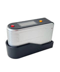 Gloss Meter 0 To 200 GU Pro Grade Instrument With ISO2813 ASTM D523 GB9754-88 GB9966.5 Standards resting in black dock