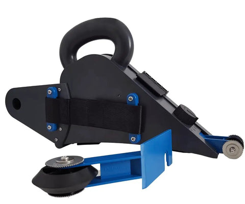 Drywall Taper Taping Tool With Internal Corner Attachment Package, black and blue, for jointing flat joints and internal corners