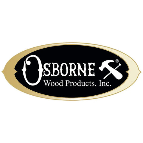 Osborne Wood Products, Inc. logo with hammer on black background, representing craftsmanship in wooden products.