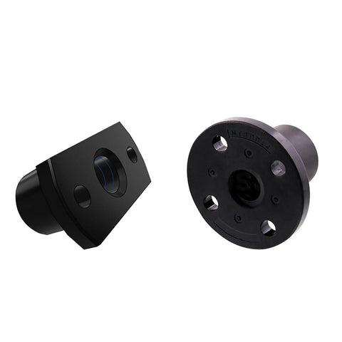Black T10 compatible mounts for 10mm Diameter Lead Screw 400mm Long With Brass Nut For 3D Printer Z Axis And CNC Machines, 2mm Pitch