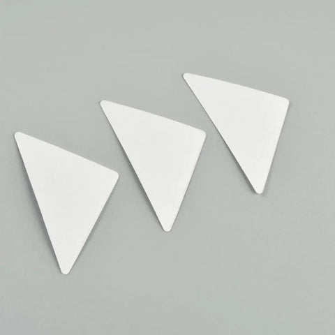 25 White Adhesive Collar Stays Disposable PVC Shirt Fixes Ditch The Droop With These Business Ready Collar Guards Keep Your Fit Fresh For Any Occasion Easy One Time Use Triangular Shape For Snug Hold.