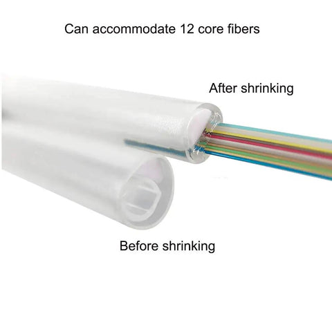 Pro Grade Ribbon Mass Fiber Optic Fusion Splice Sleeve 40mm Heat Shrink Tube For Ribbon Cables Holds Up To 12 Fibers