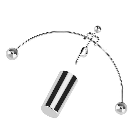 Newton's Cradle Desk Toy Dope Office Decor With Pendulum Motion, Classic Physics Demonstration For Momentum And Energy Transfer