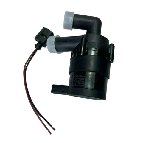 Brand New 7P0965561B 7P0965561C Auxiliary Coolant Pump For Audi Q5 A4 A6, compact motor with pipes and wiring.