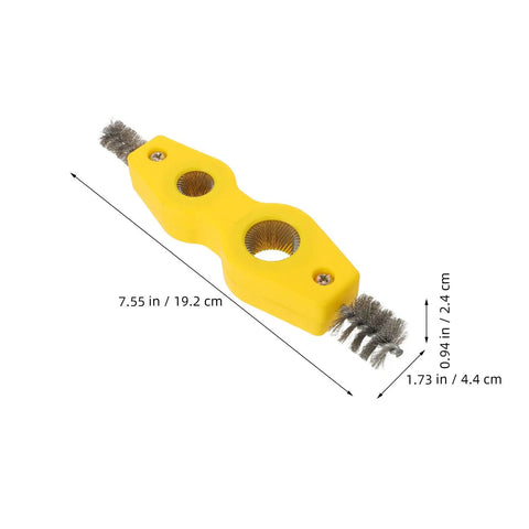 Double Ended Pipe Cleaner Brush For Automotive Parts And Copper Pipes Heavy Duty Abrasion Resistant Tool With Multi Diameter Adaptability For Plumbing Installation Plastic And Alloy Lines Battery Terminal Cleaner And Car Maintenance Must Have, 19.2 cm