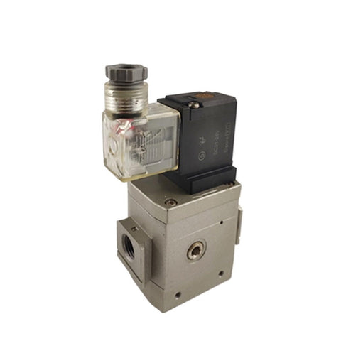 Heavy Duty Solenoid Valve With Soft Start Up Design Crushes The Heavy Lifting Smooth Operator Gear Built Tough For Daily Grind Reliable Industrial Replacement Part - close-up view showing metal body and solenoid.