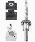 550mm SFU1605 Ball Screw Kit with Metal Ball Nut, Ball Nut Housing, BK BF End Supports and Coupler, 16mm Diameter, 5mm Lead