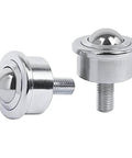 5/8 Inch Roller Ball Transfer Units M8 Stud Mounted Heavy Duty Ball Transfers with Bearing Steel Ball and Carbon Steel Housing for Transmission