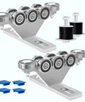 6+2 Wheel Hoist Trolley with Roller Limit Anti Lock Anti Fall Design for Unistrut Electric Hoists, shown with components
