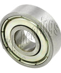 100-Pack 6000ZZ Ball Bearings C3 ABEC-3 Low Noise - close-up of shielded chrome steel bearing for electric motor use