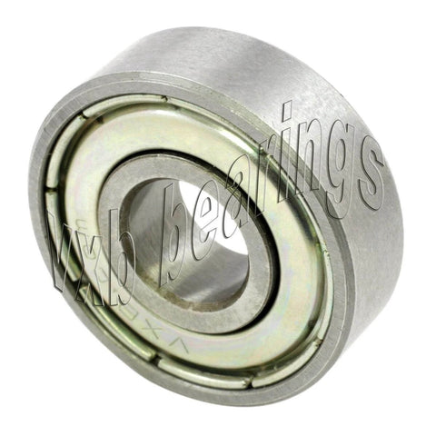 100-Pack 6000ZZ Ball Bearings C3 ABEC-3 Low Noise - close-up of shielded chrome steel bearing for electric motor use