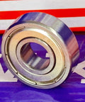 Close-up of 100-Pack 6000ZZ Ball Bearings C3 ABEC-3 Low Noise for electric motor use, showing shielded chrome steel construction.