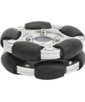 60mm Aluminium Alloy Robot Omni Wheel, 360 Degree Rotation, Anti Slipping Design with 10 Nylon and PE Rollers, Replacement Upgrade