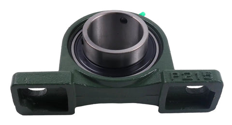 Self Align Pillow Block Bearing With 3 Inch Bore And Two Bolt Solid Base front view of metal housing